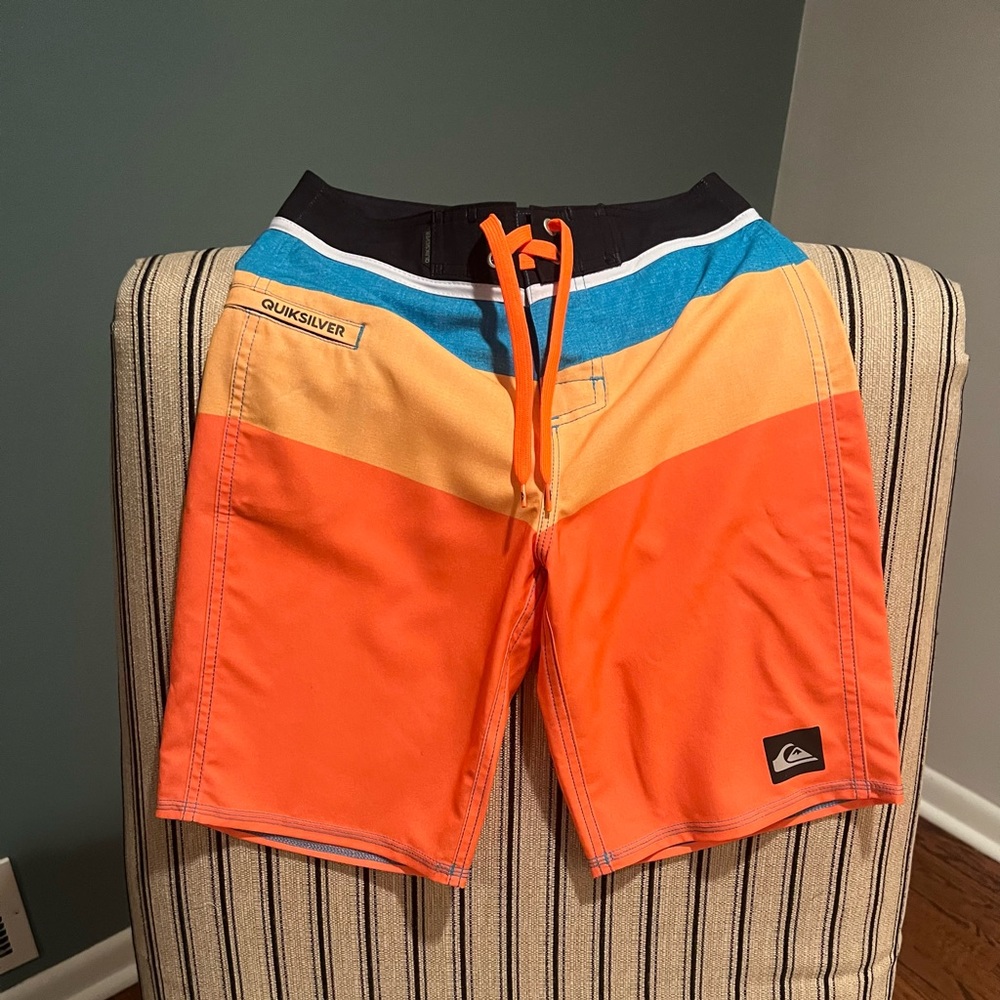 Quicksilver teen swim trunks. Like new.